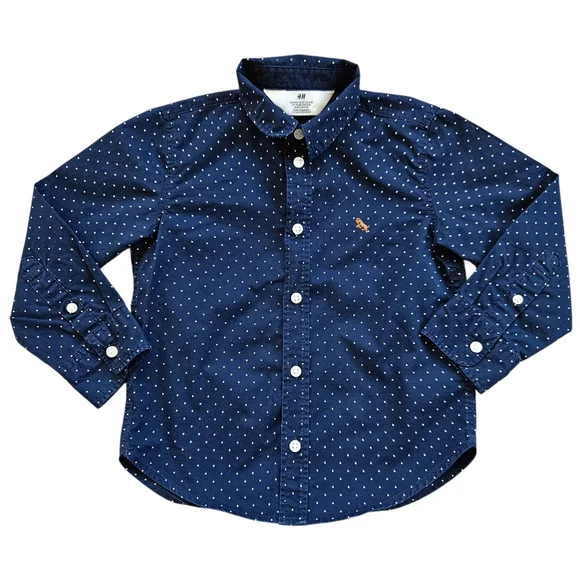 H&M 4T Boy's Long Sleeved Button Up Shirt - Picture 1 of 8